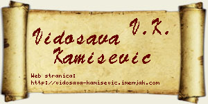 Vidosava Kamišević vizit kartica